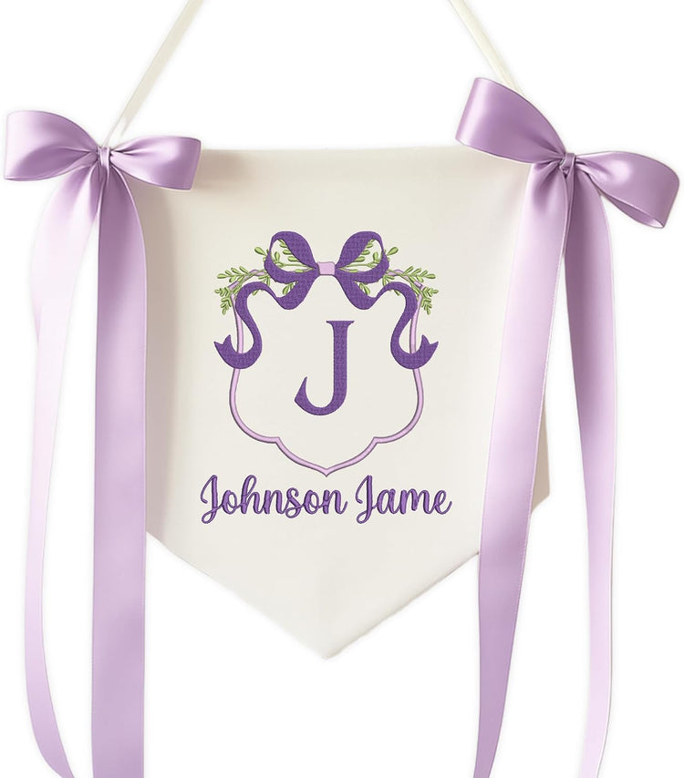 Personalized Embroidered Baby Name Banner — 3
