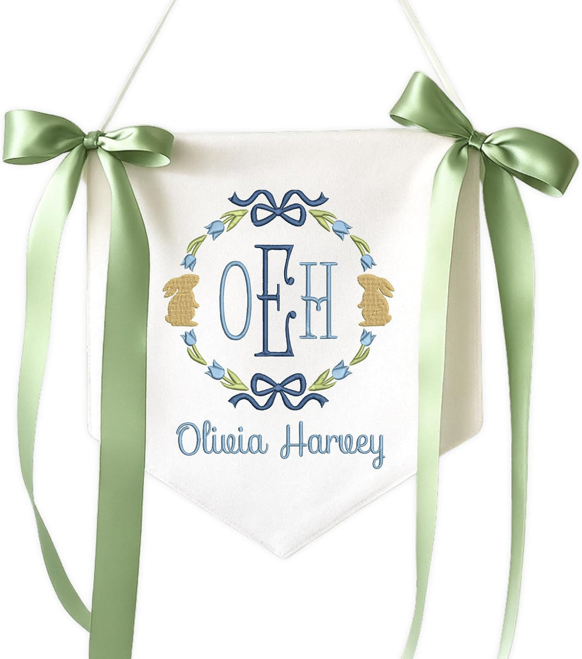 Personalized Embroidered Baby Name Banner — 4