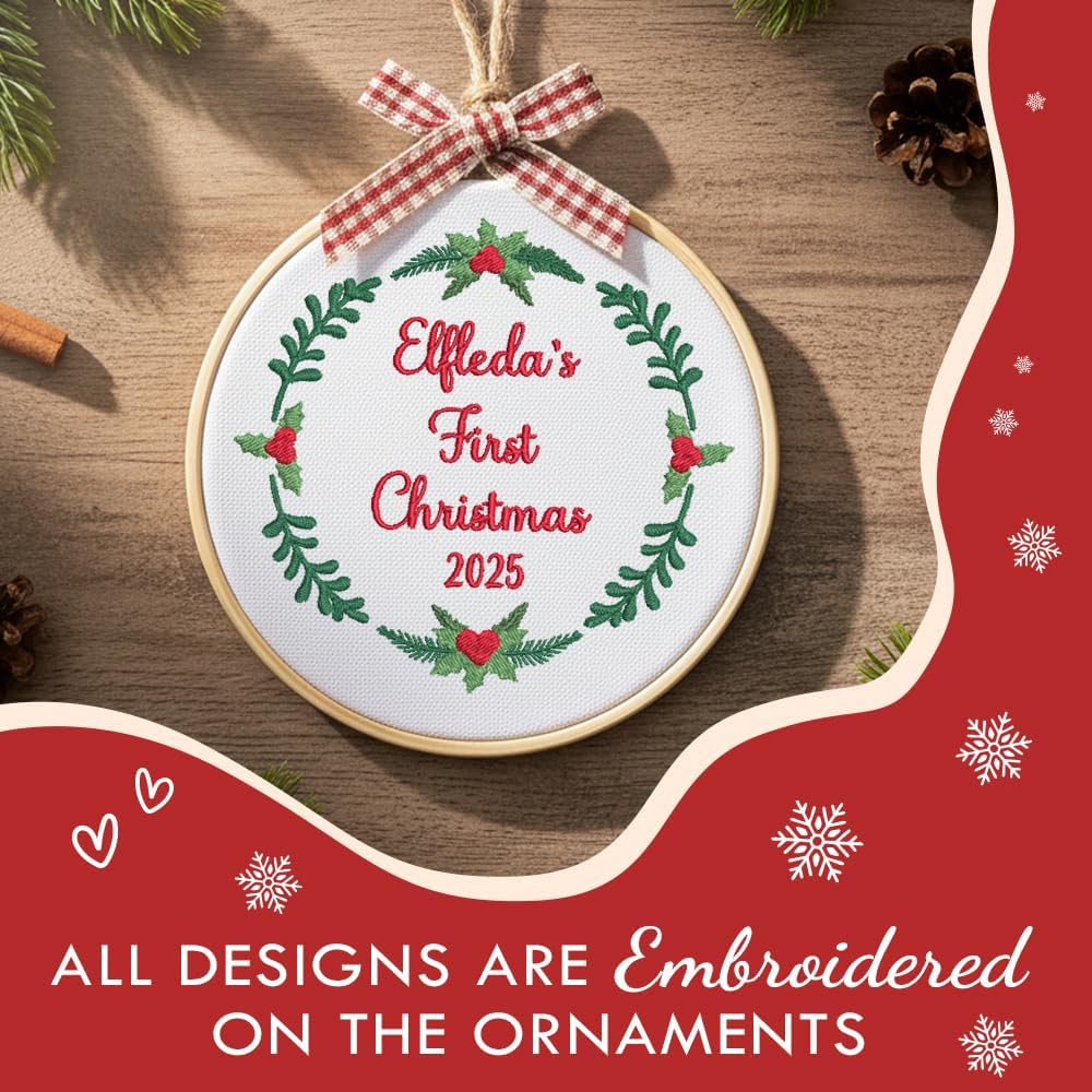 Personalized Baby's First Christmas Ornament — 3 — image 4
