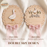 Personalized Wooden Birth Announcement Sign — image 5