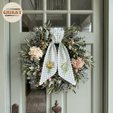 Monogram Personalized Wreath Sash — 1 - Yellow Tulip — image 4