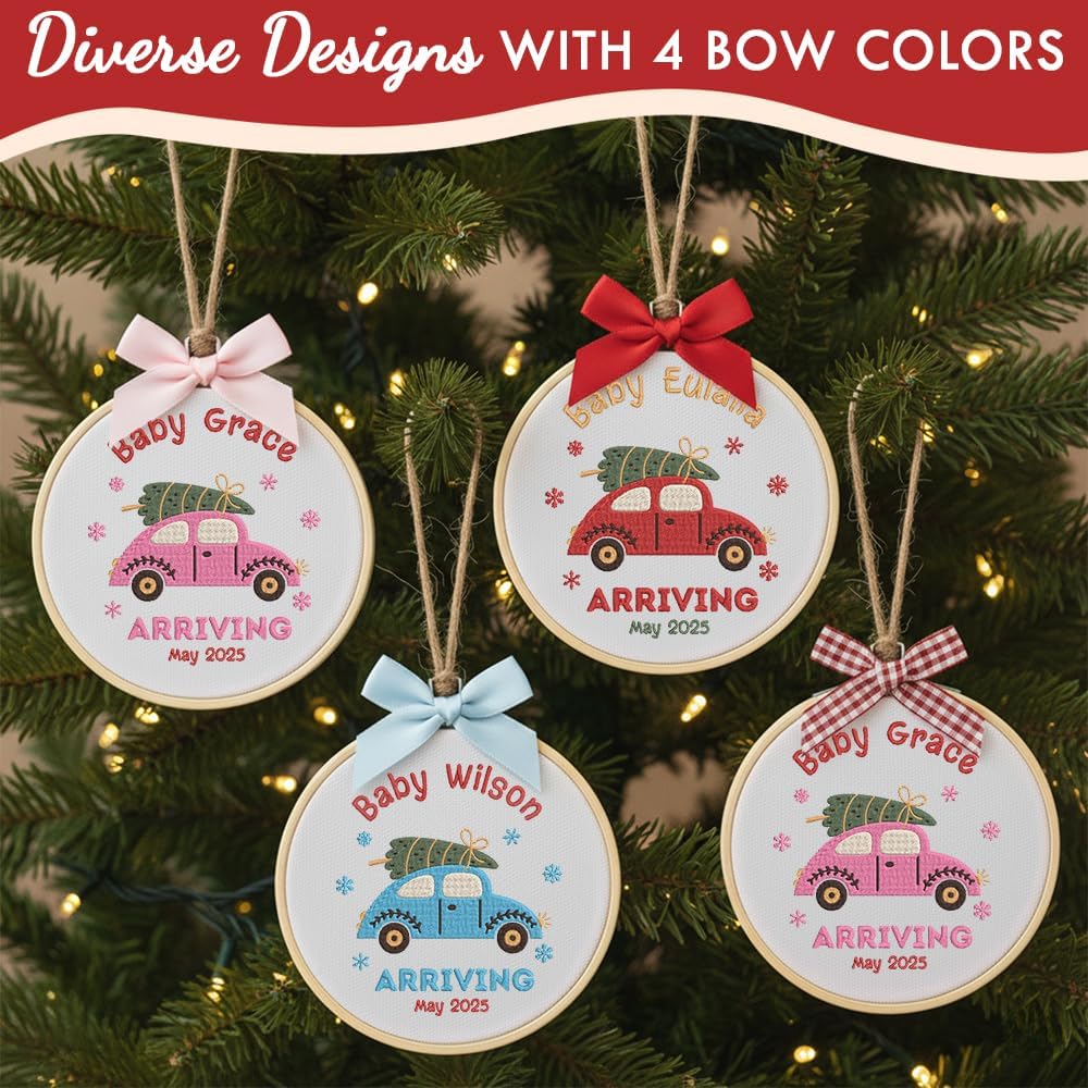 Personalized Baby's First Christmas Ornament — 3 — image 5