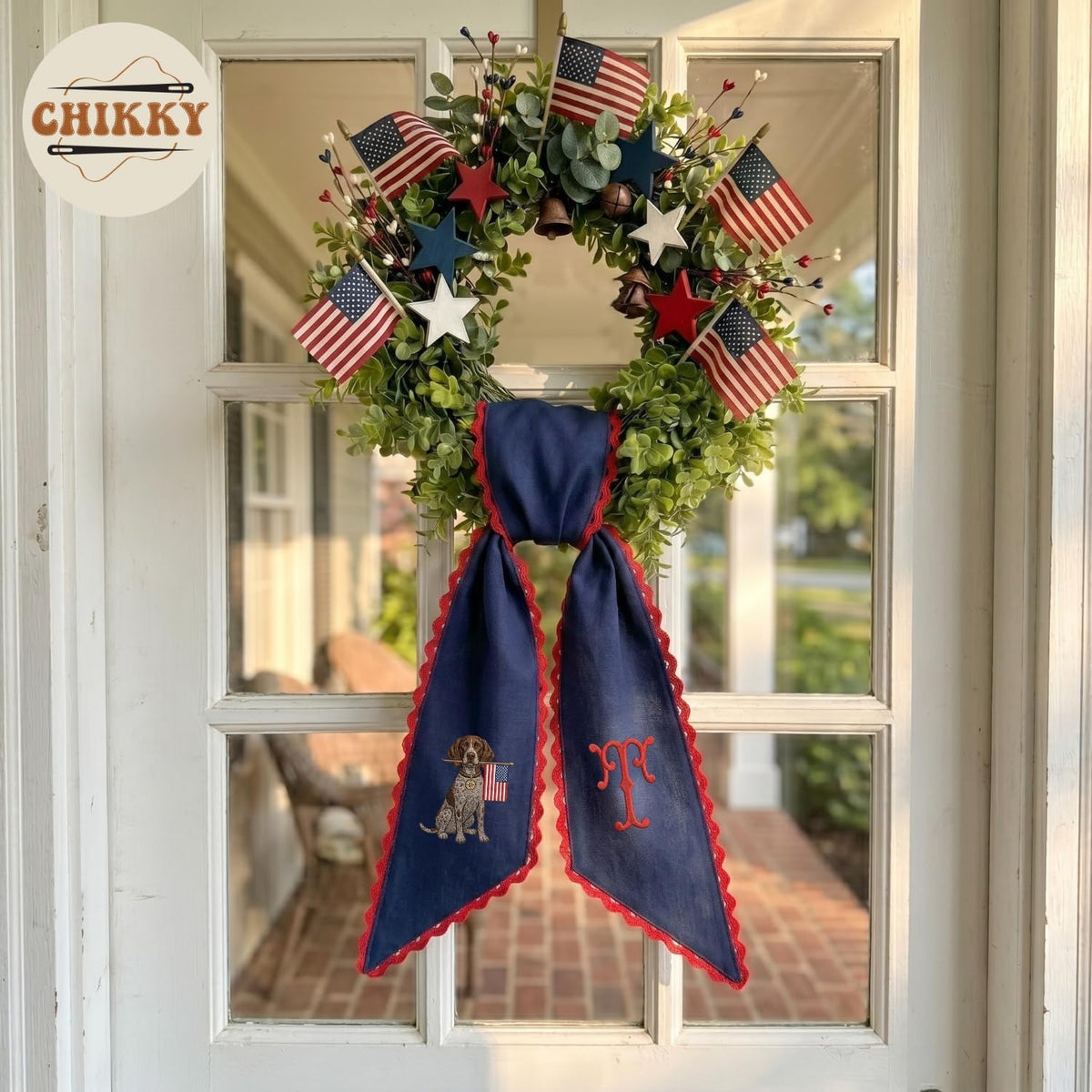 Monogram Personalized Wreath Sash — image 6