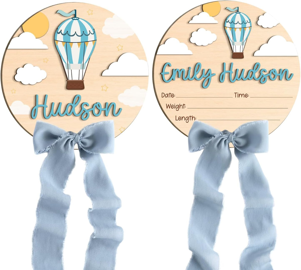 Personalized Wooden Birth Announcement Sign