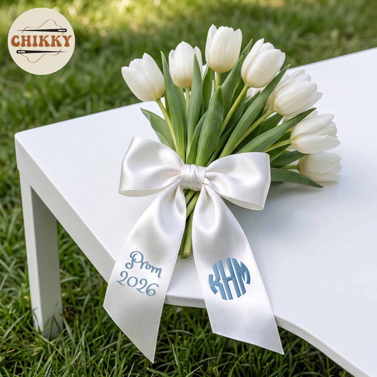 Personalized Embroidered Bouquet Sash — 3 - Prom — image 2