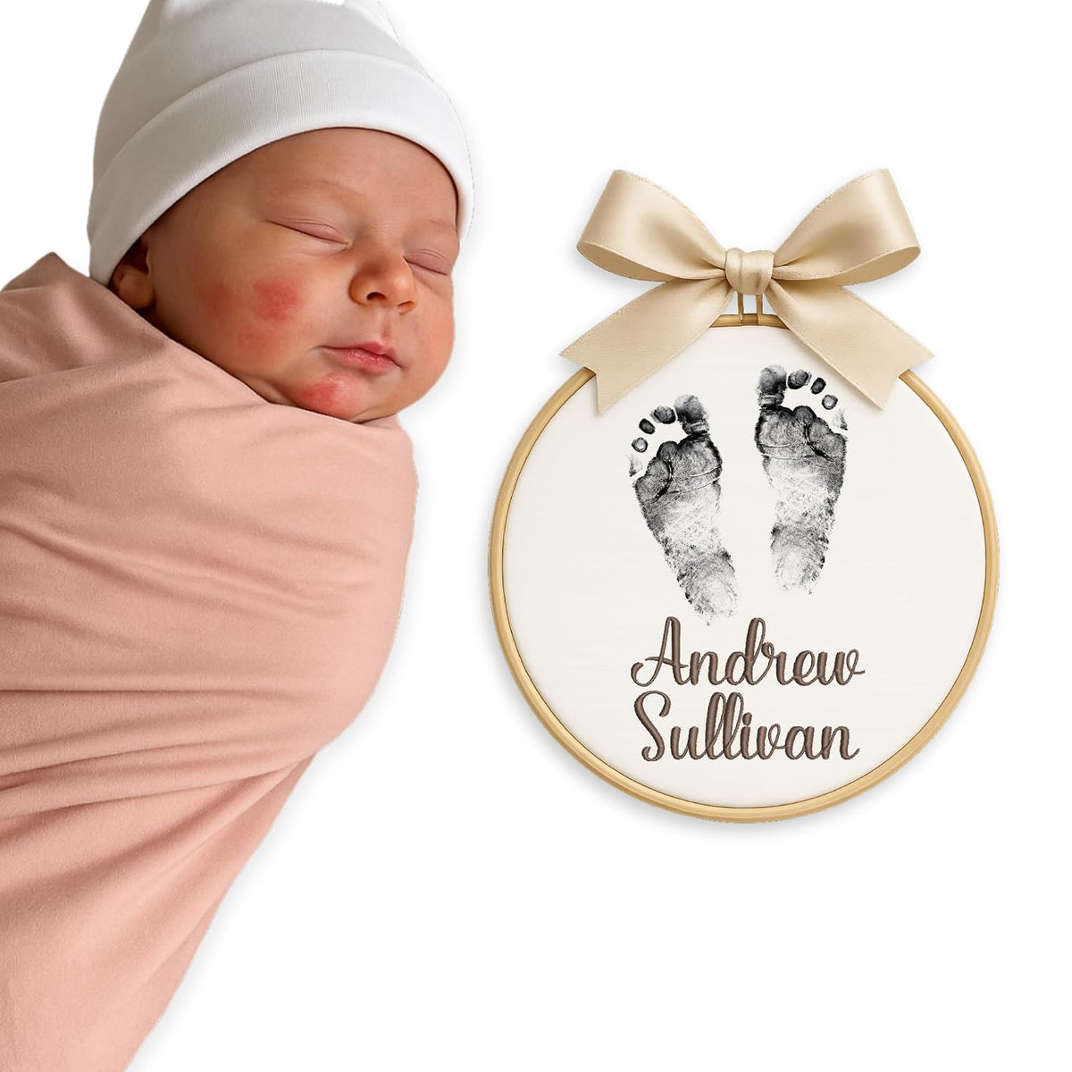 Personalized Embroidered Baby Name Hoop — 8