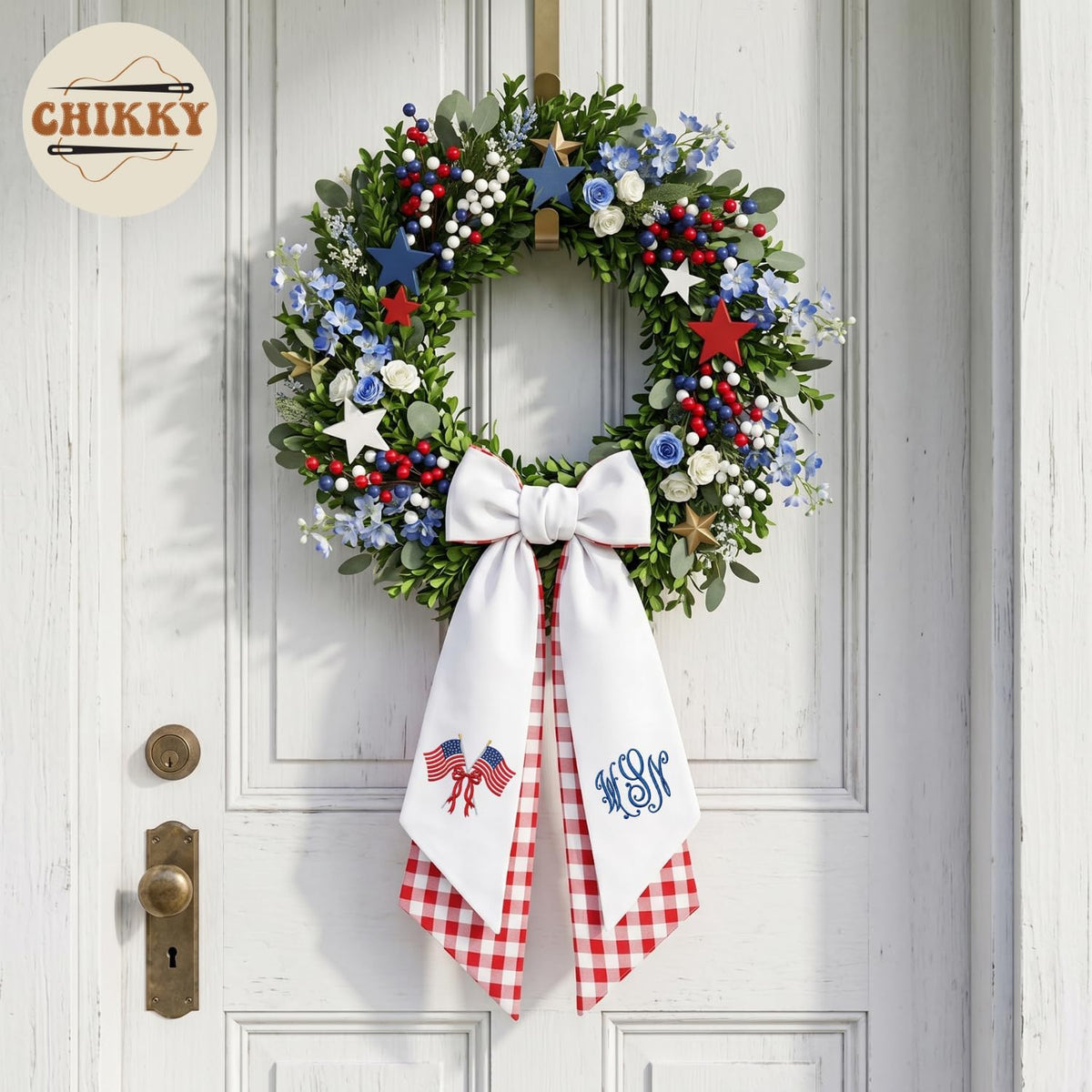 Patriotic Personalized Wreath Sash — 1 — image 6