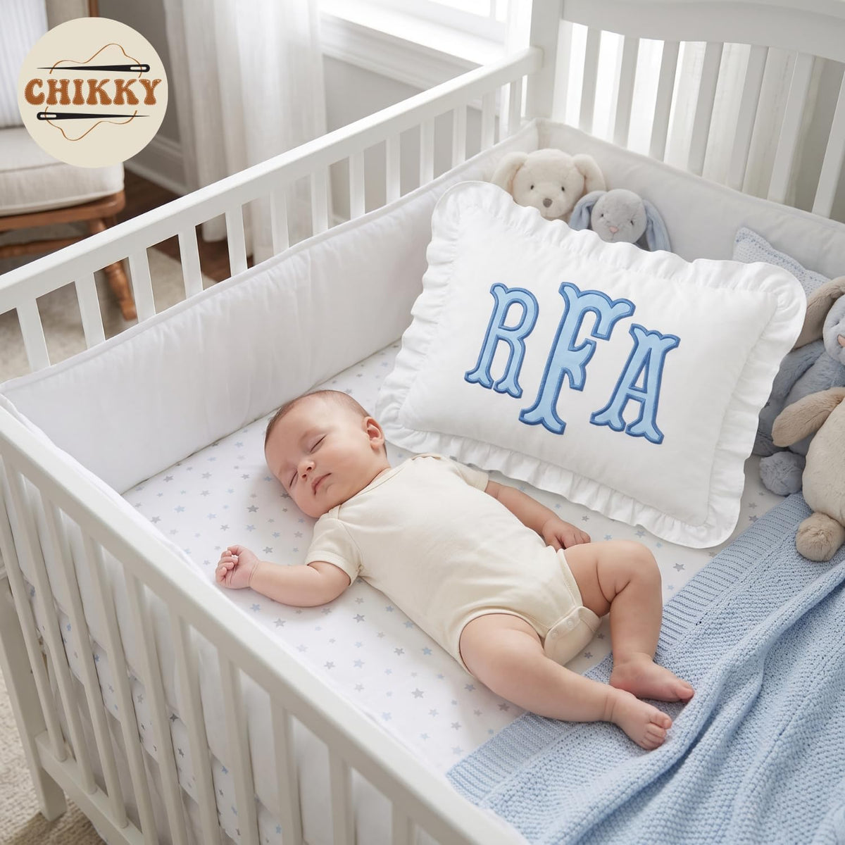 Personalized Embroidered Pillow Cover — image 2