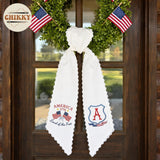 Patriotic Personalized Wreath Sash — 5 - America — image 4