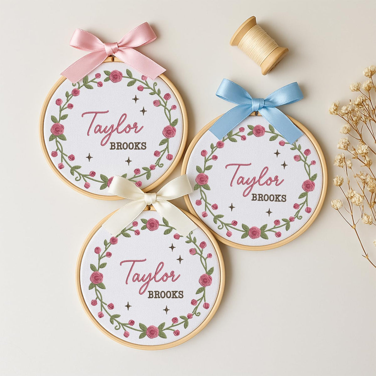 Personalized Embroidered Baby Name Hoop — 5 — image 2