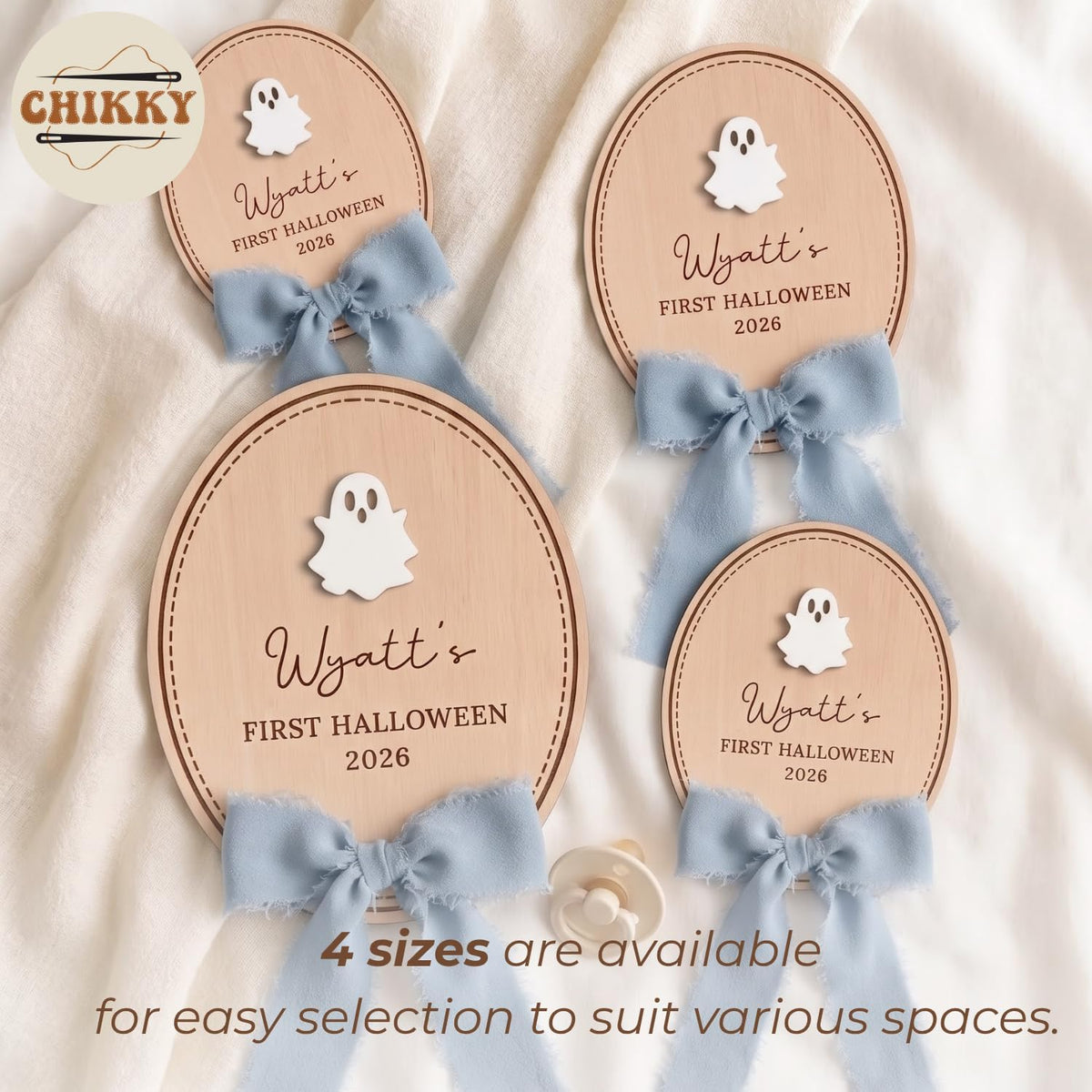 Personalized Wooden Birth Announcement Sign — image 8