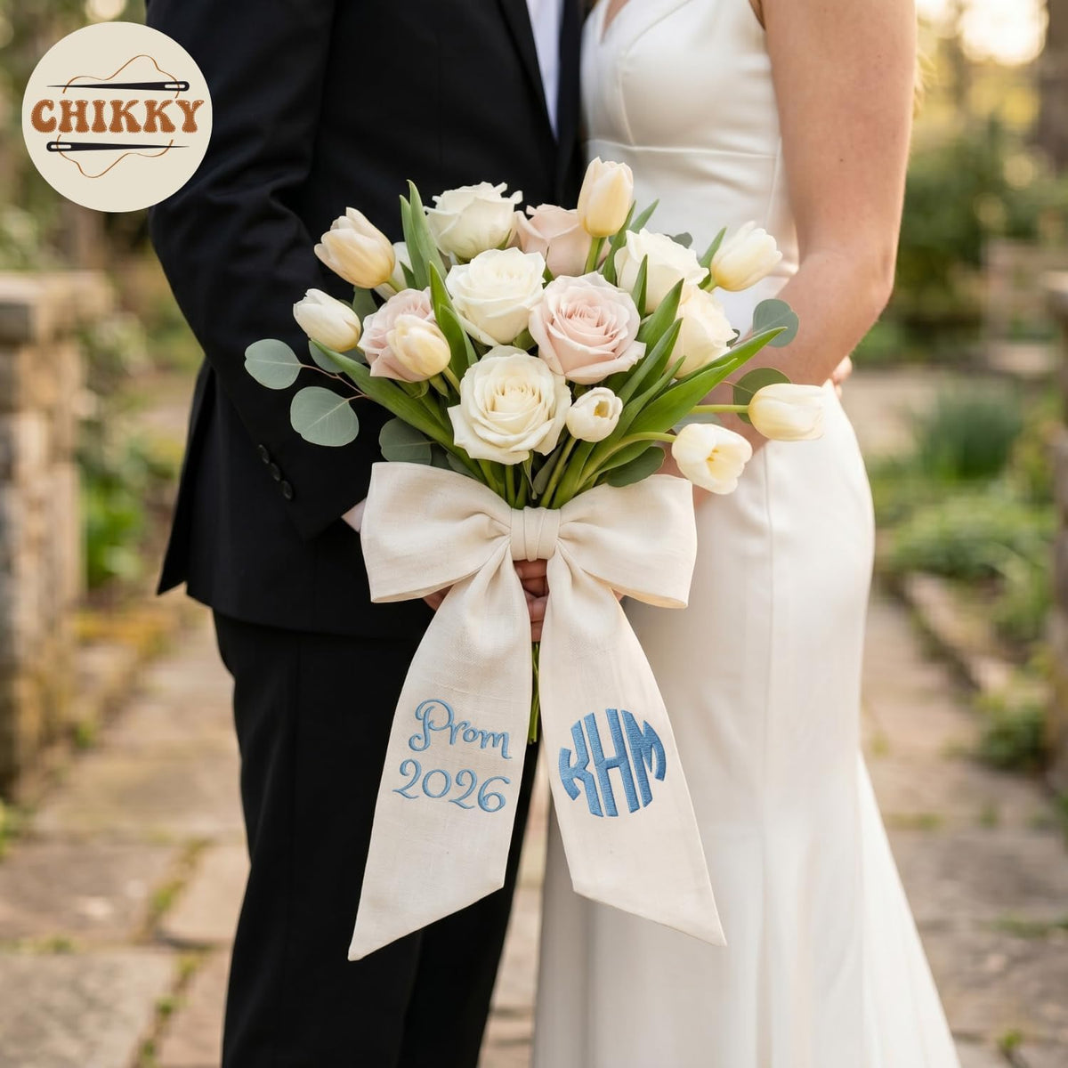 Personalized Embroidered Bouquet Sash — 3 - Prom — image 3