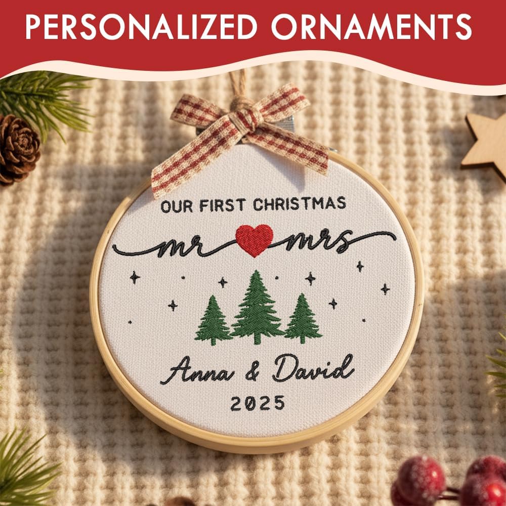 Personalized Baby's First Christmas Ornament — image 8