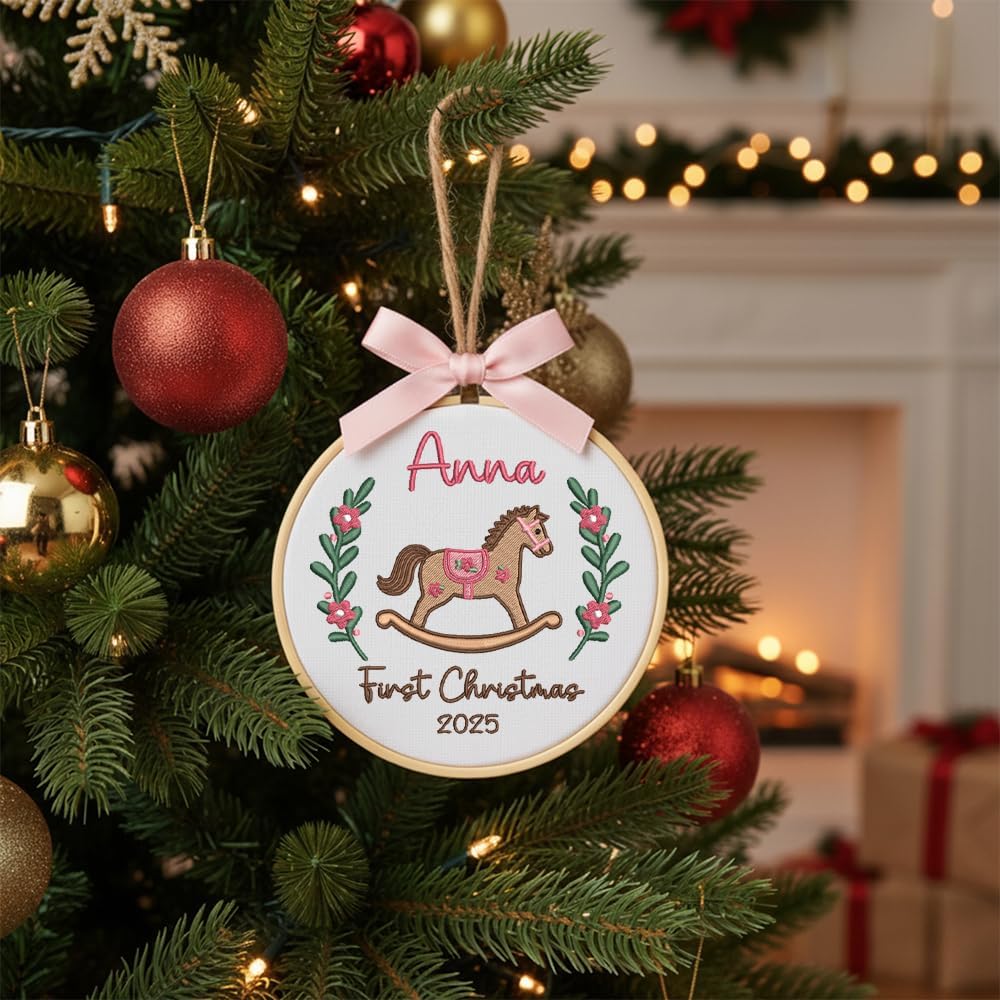 Personalized Baby's First Christmas Ornament — 6 — image 2