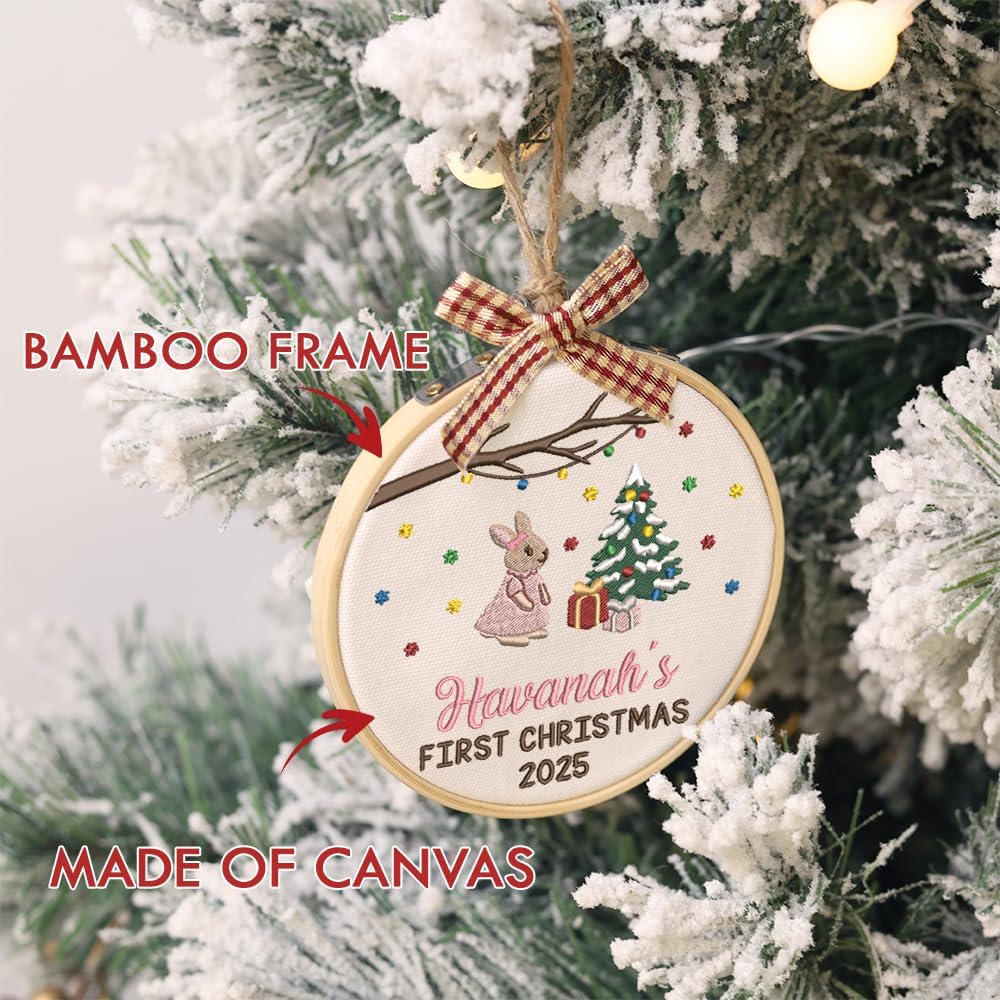 Personalized Baby's First Christmas Ornament — 3 — image 6