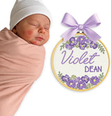 Personalized Embroidered Baby Name Hoop — 2