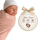 Personalized Embroidered Baby Name Hoop — 12