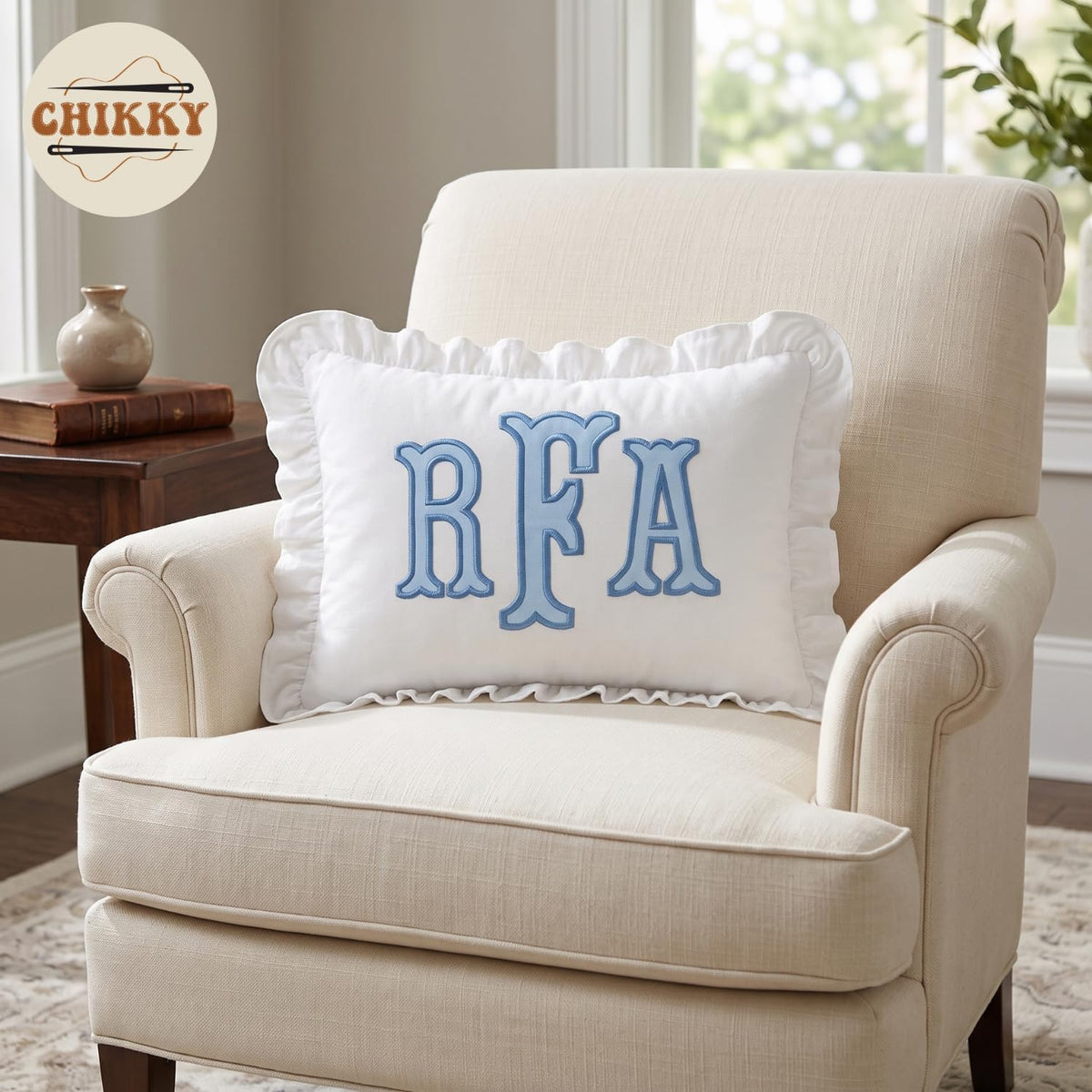 Personalized Embroidered Pillow Cover — image 5