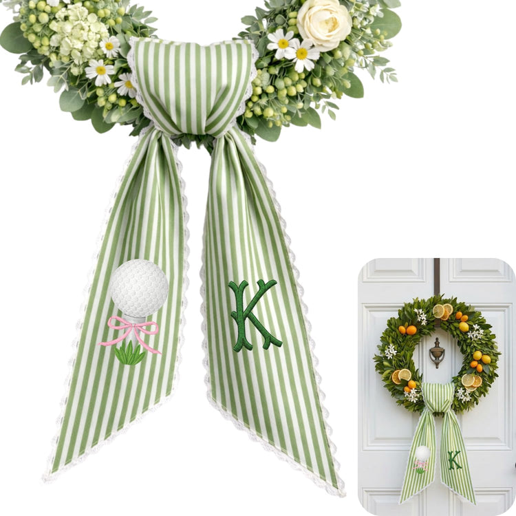 Monogram Personalized Wreath Sash — 7 - Golf Master