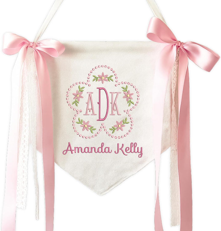Personalized Embroidered Baby Name Banner — 6