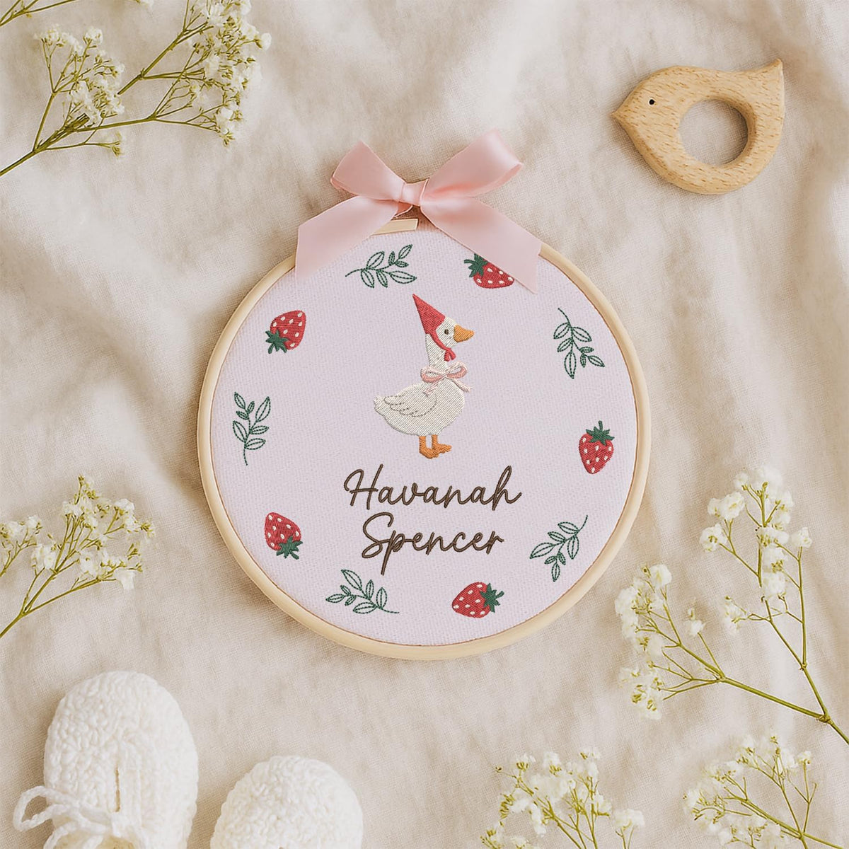 Personalized Embroidered Baby Name Hoop — 5 — image 8