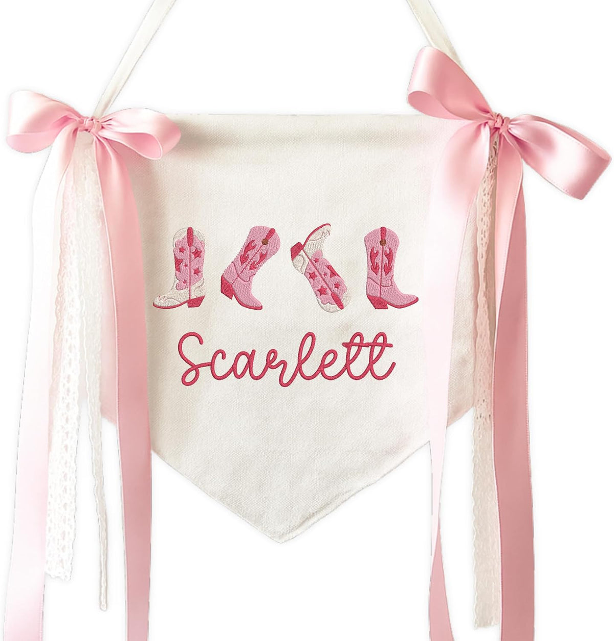 Personalized Embroidered Baby Name Banner — 9