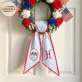 Patriotic Personalized Wreath Sash — 3 - American Flag — image 3