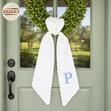 Monogram Personalized Wreath Sash — 12 - Initial — image 4