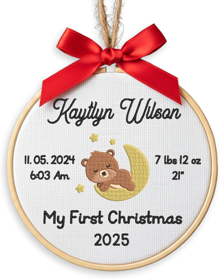 Personalized Baby's First Christmas Ornament — 11