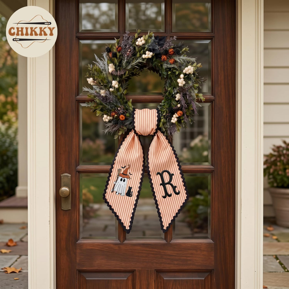 Halloween Personalized Wreath Sash — image 3