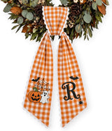 Halloween Personalized Wreath Sash