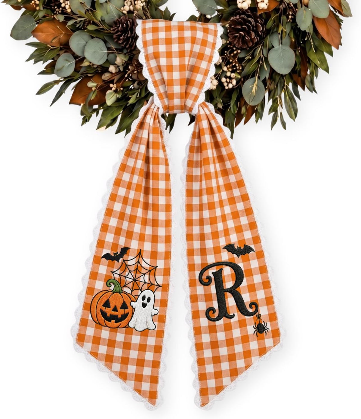 Halloween Personalized Wreath Sash