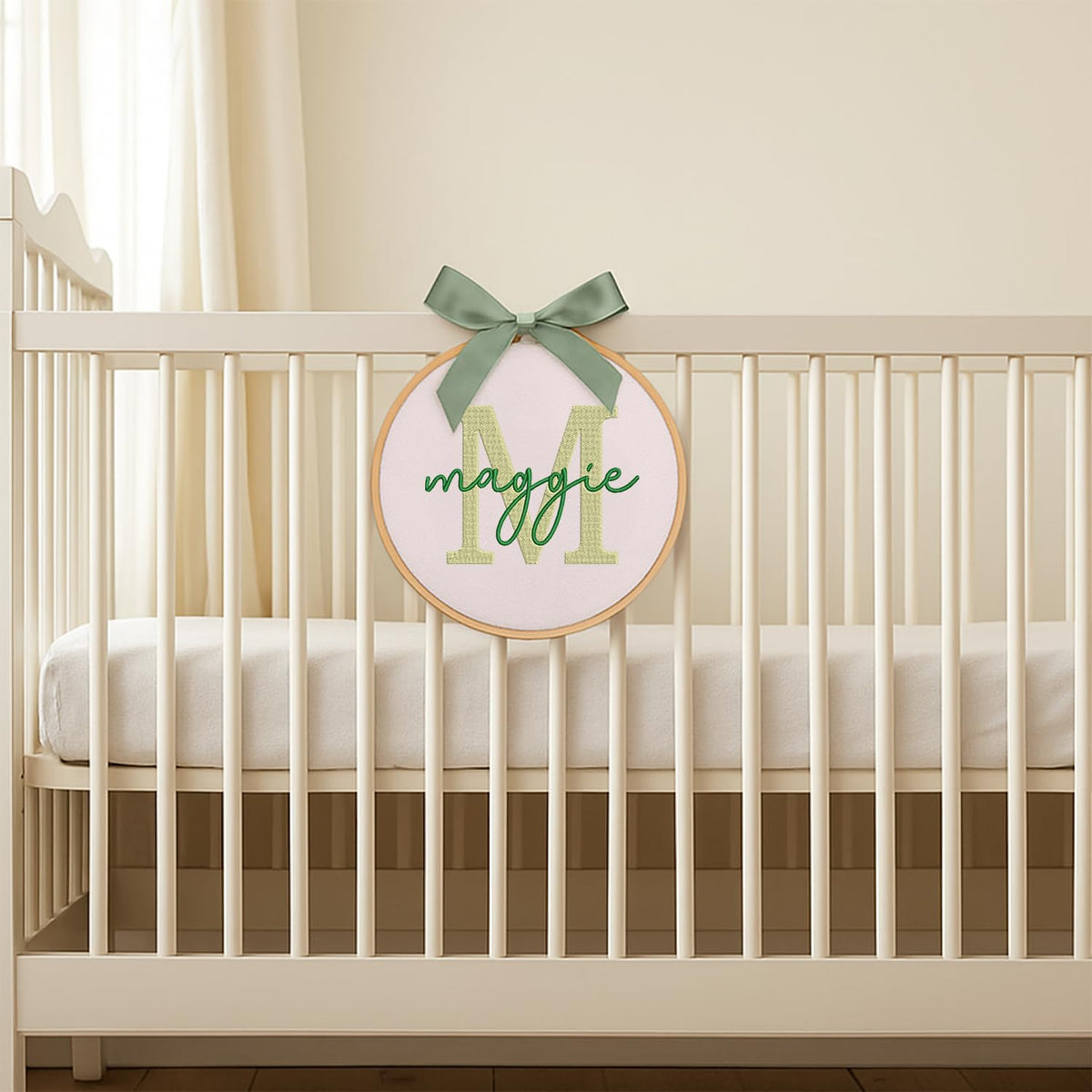 Personalized Embroidered Baby Name Hoop — 9 — image 6