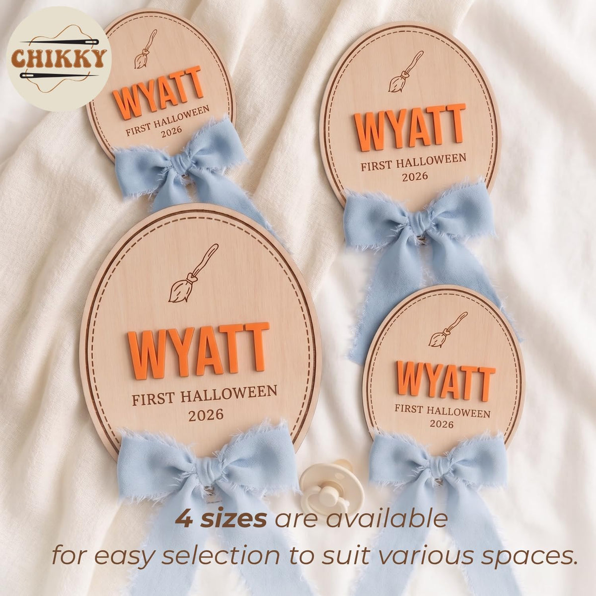 Personalized Wooden Birth Announcement Sign — image 8