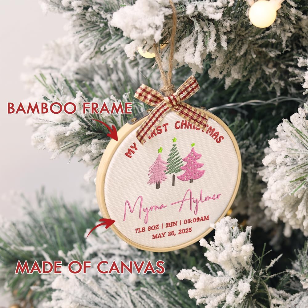 Personalized Baby's First Christmas Ornament — 10 — image 6