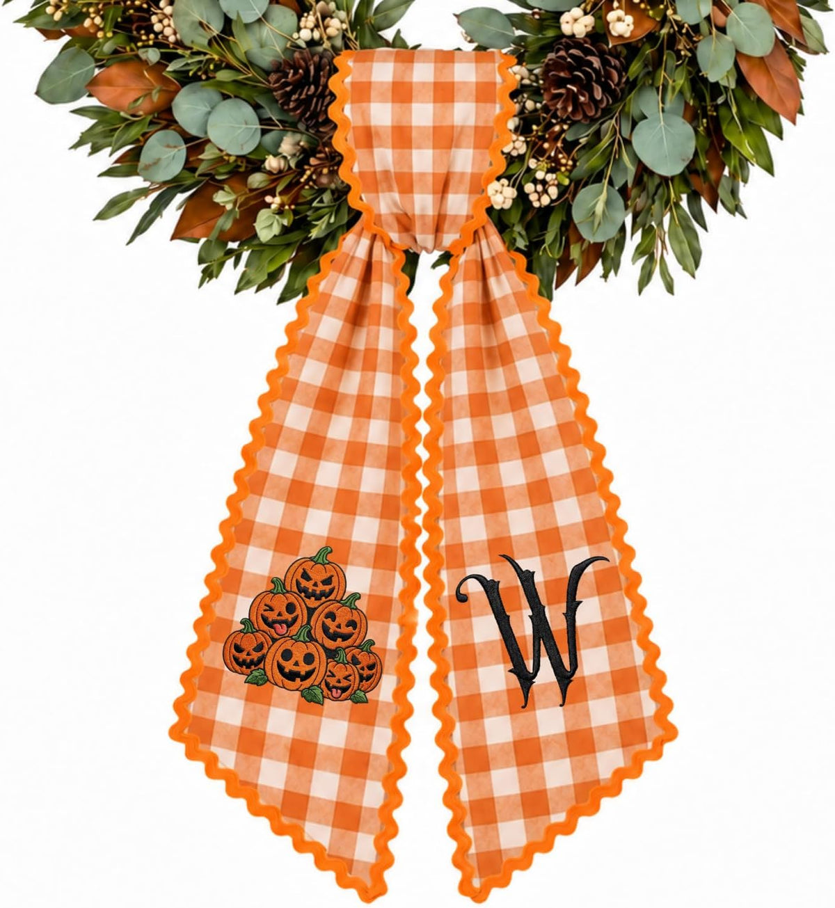 Halloween Personalized Wreath Sash