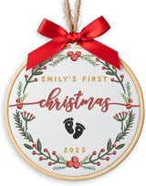 Personalized Baby's First Christmas Ornament — 12