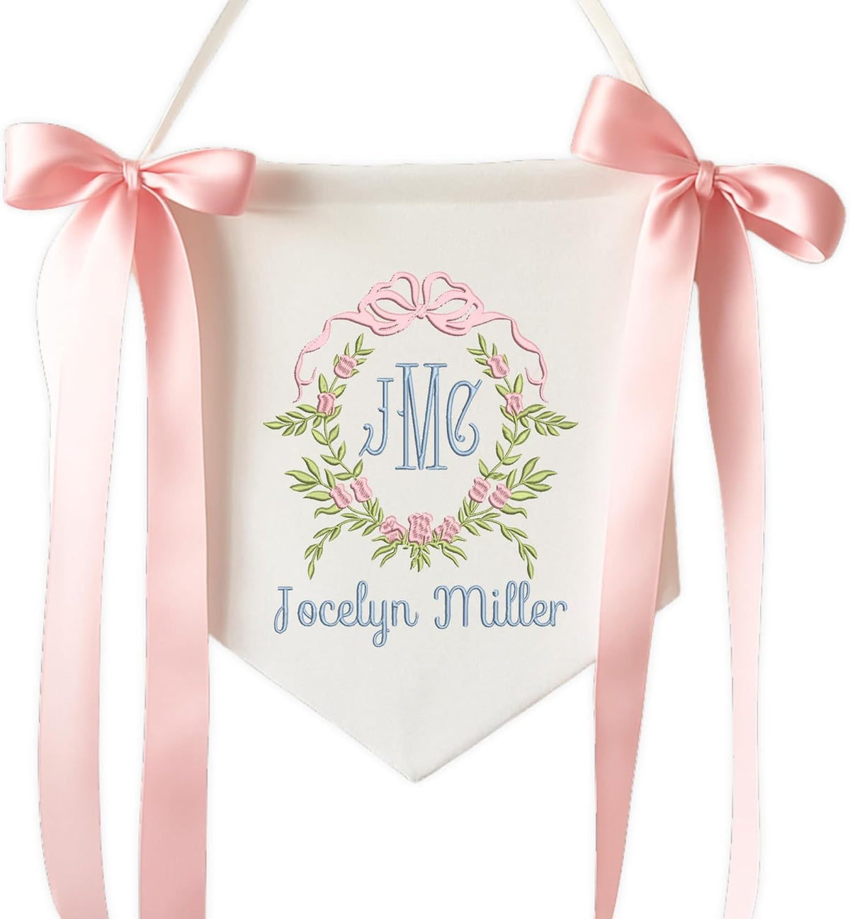 Personalized Embroidered Baby Name Banner — 2