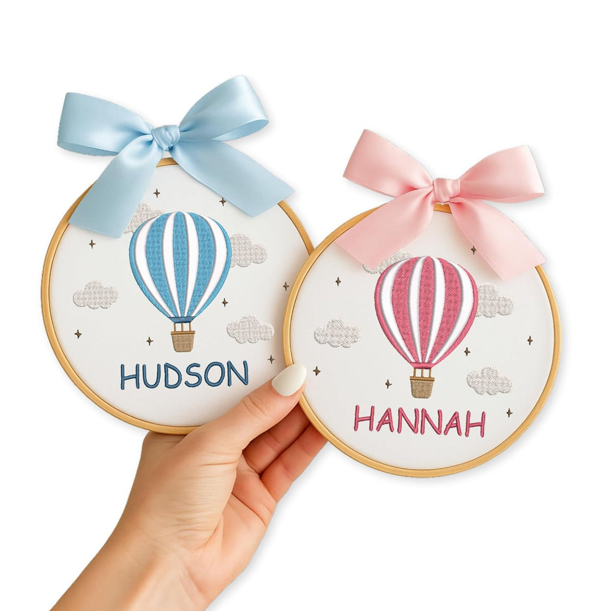 Personalized Embroidered Baby Name Hoop — 11