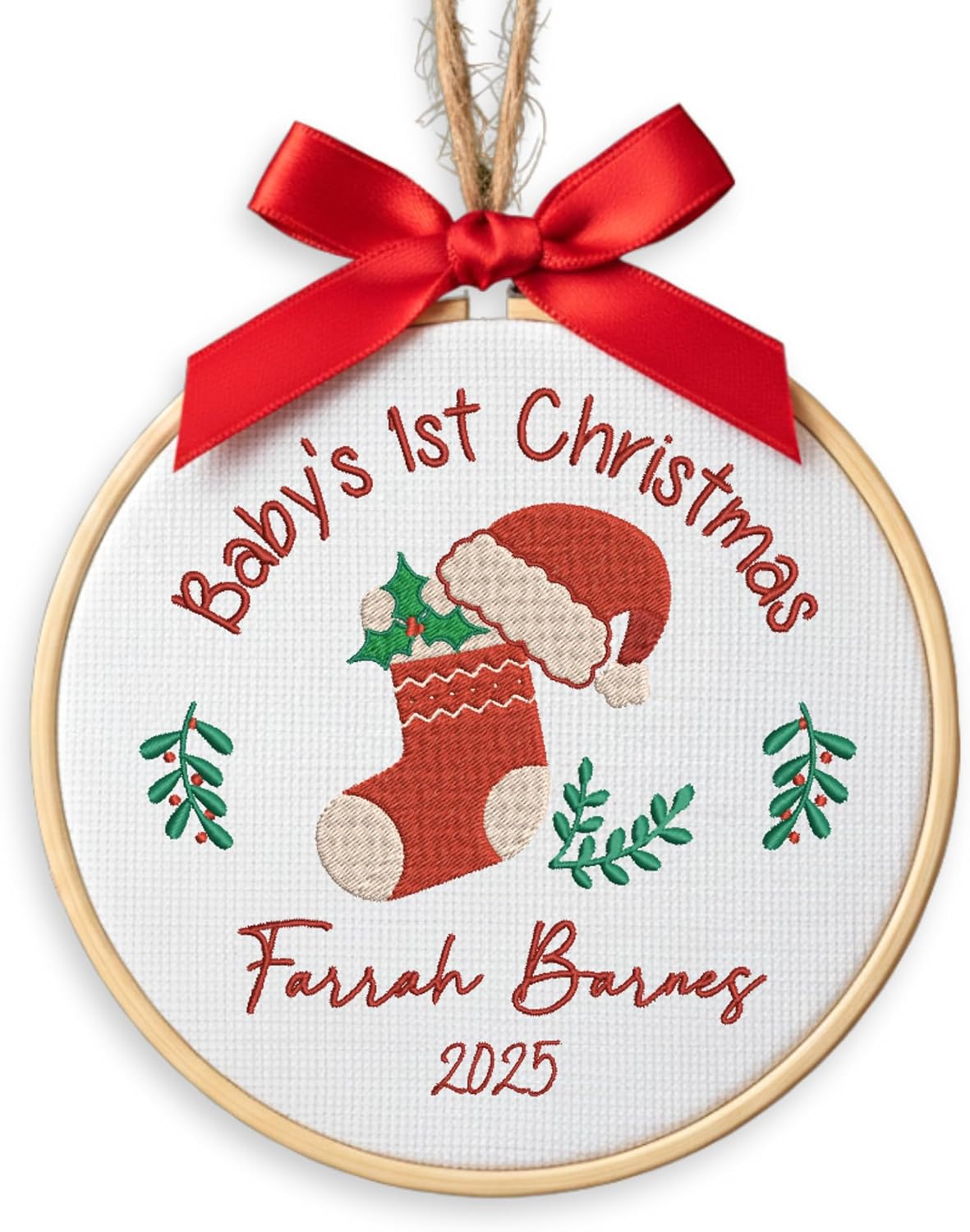 Personalized Baby's First Christmas Ornament — 10