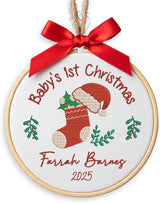 Personalized Baby's First Christmas Ornament — 10