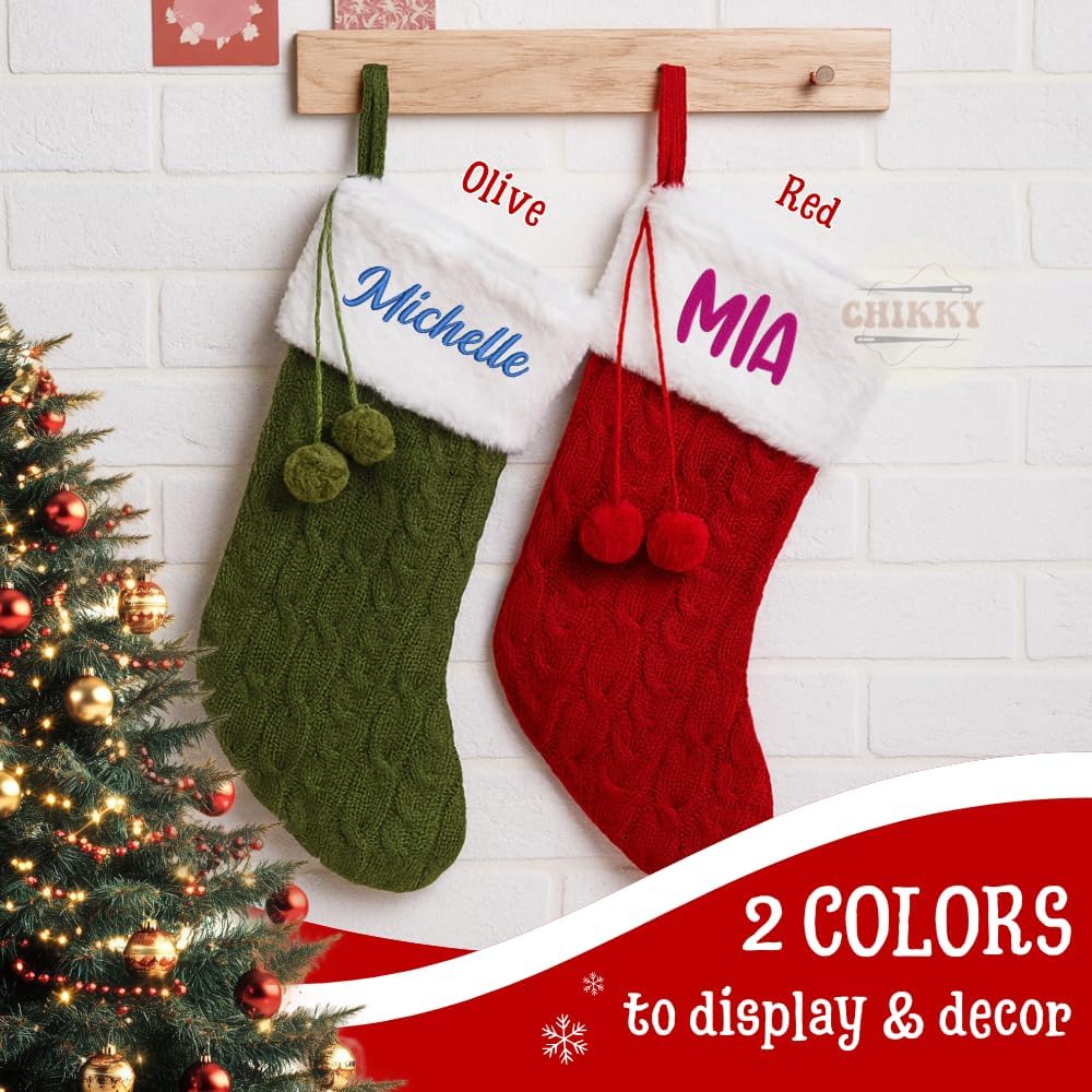 Personalized Embroidered Christmas Stocking — Style 1 — image 4