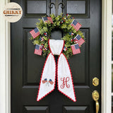 Patriotic Personalized Wreath Sash — 5 - USA Flag — image 4