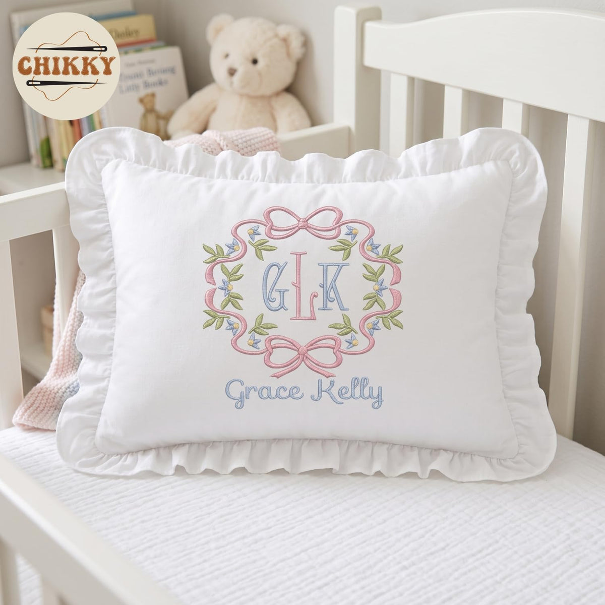 Personalized Embroidered Pillow Cover — 21 — image 2