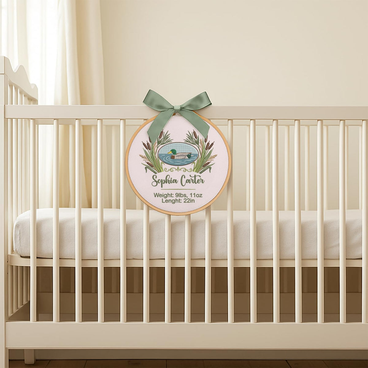 Personalized Embroidered Baby Name Hoop — 17 — image 6