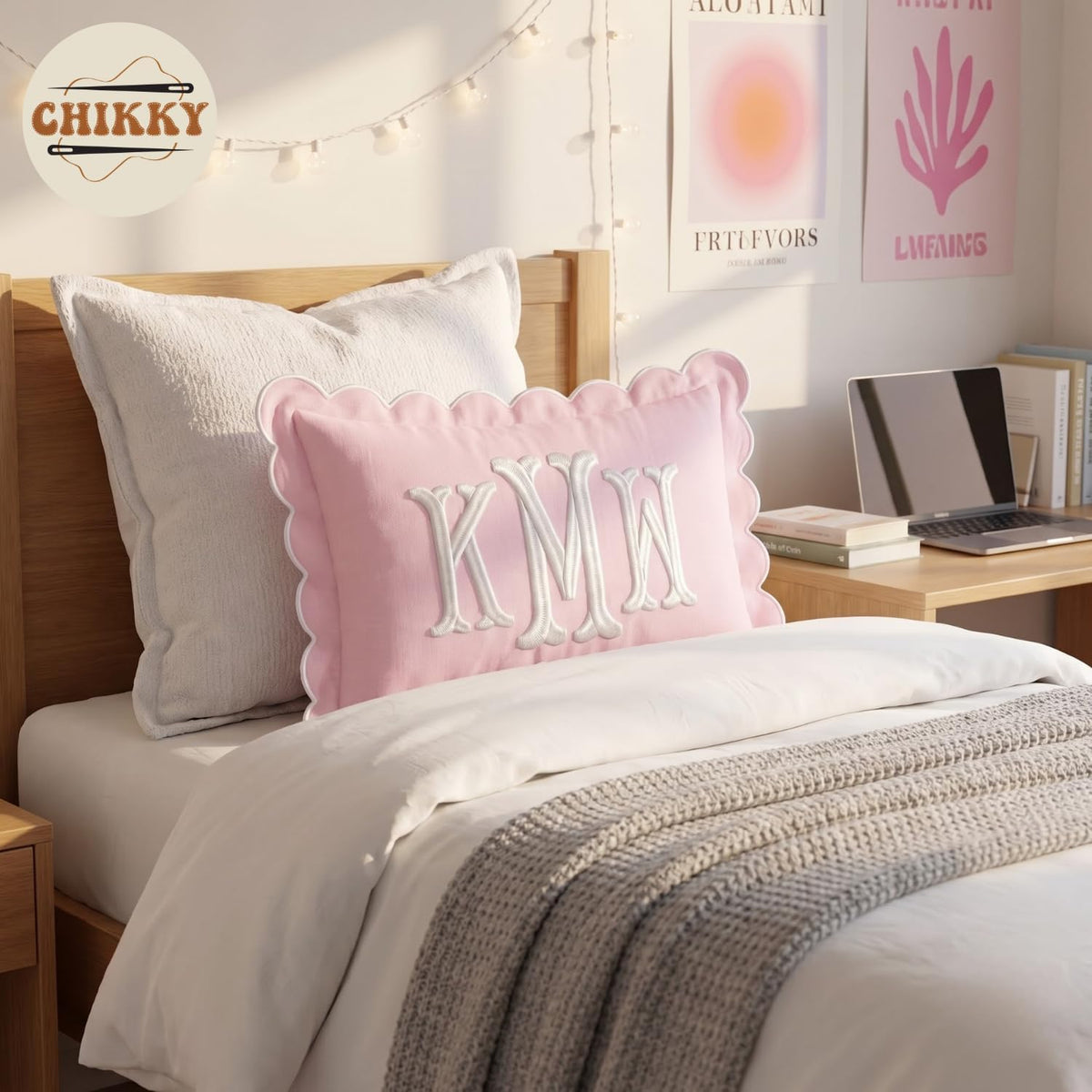 Personalized Embroidered Pillow Cover — image 5