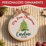 Personalized Baby's First Christmas Ornament — 1 — image 8