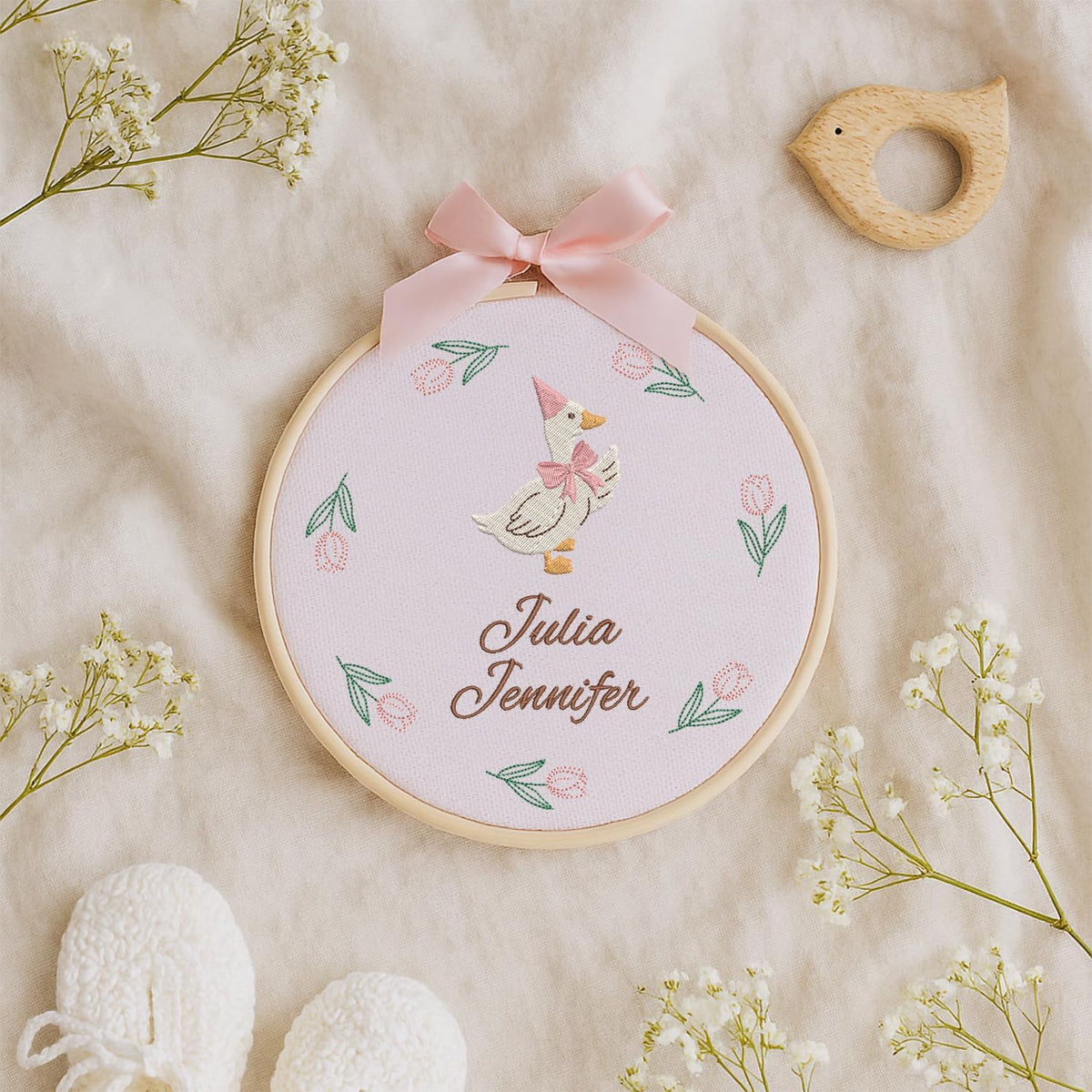 Personalized Embroidered Baby Name Hoop — 4 — image 8