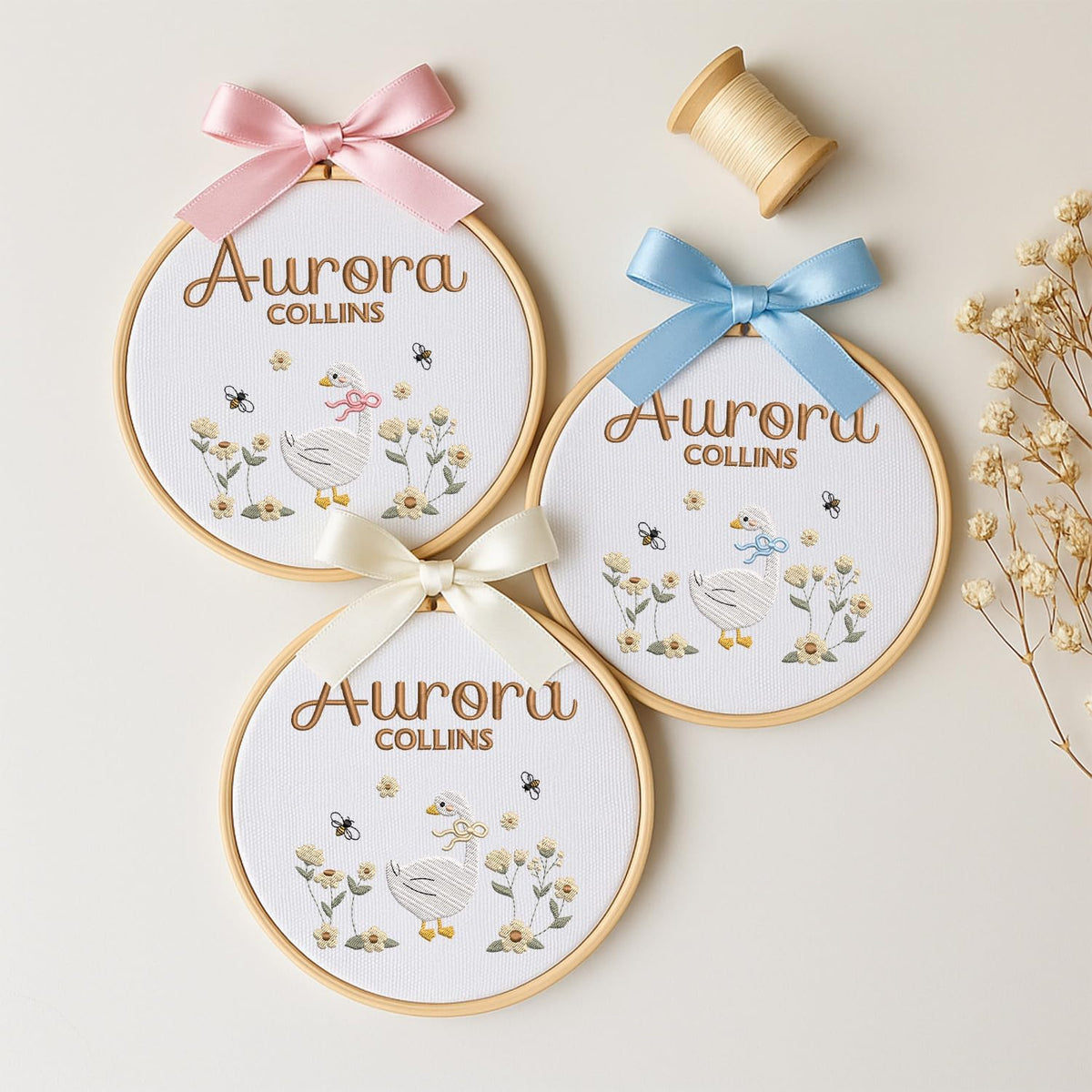 Personalized Embroidered Baby Name Hoop — 7 — image 2