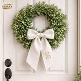Monogram Personalized Wreath Sash — 2 - Initial — image 5